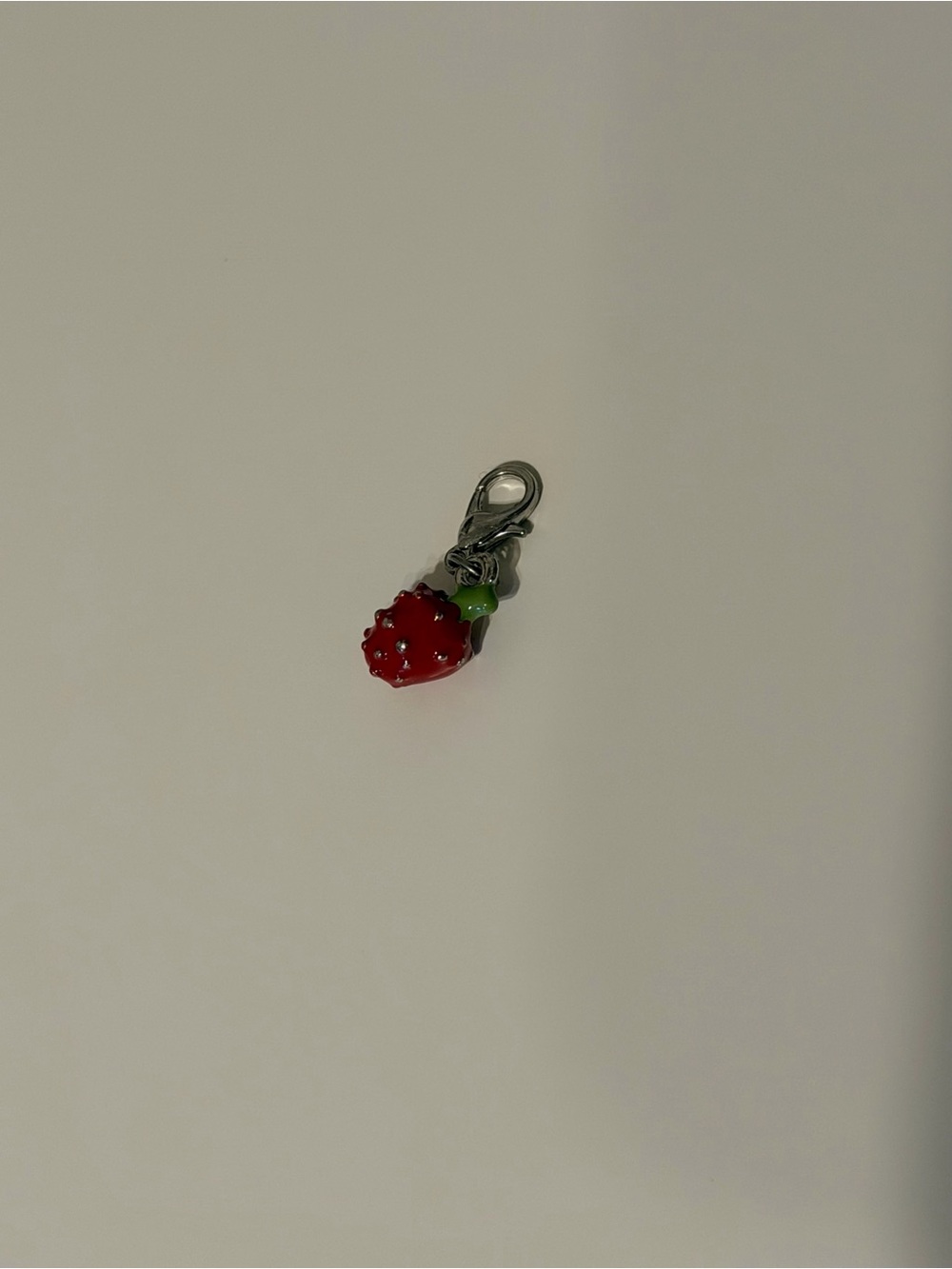 Red Strawberry Charm Pendant for Women Jewelry